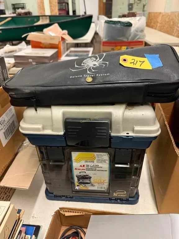 Plano Tacklebox & Spidercast Fishing pole