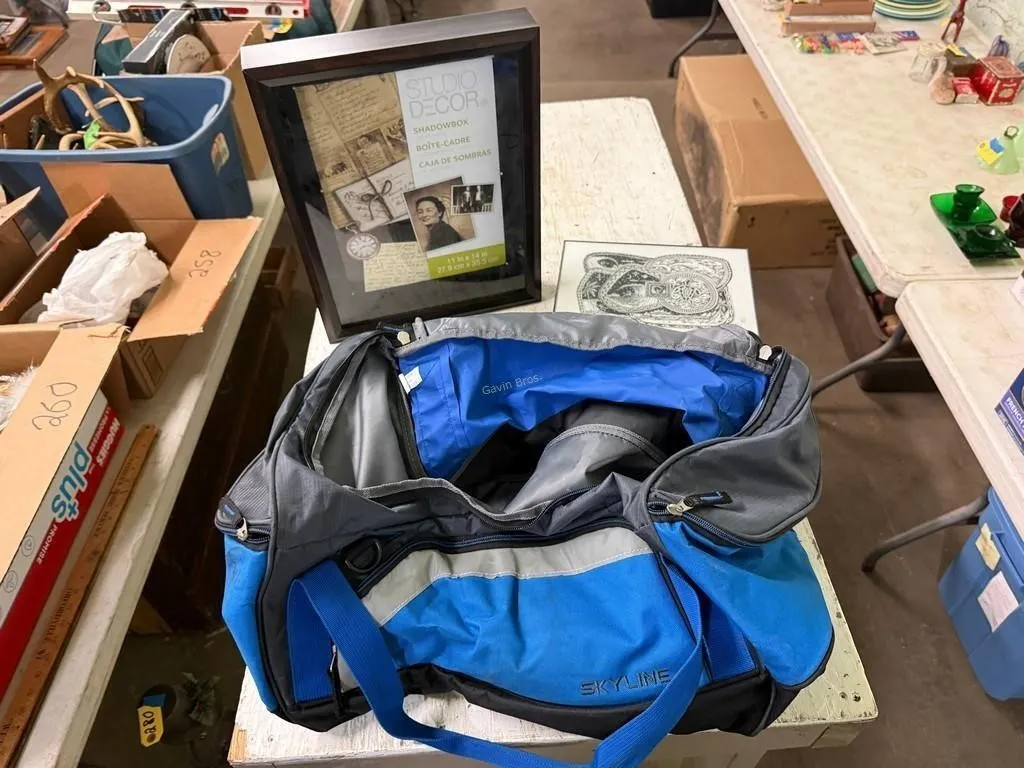 Shadow Box, Duffle Bag & other