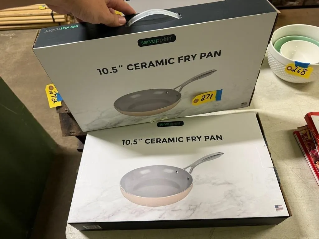 (2) 10.5" Ceramic Fry Pans