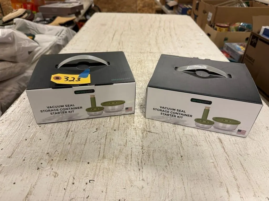 (2) Vacuum Seal Storage Container Kits