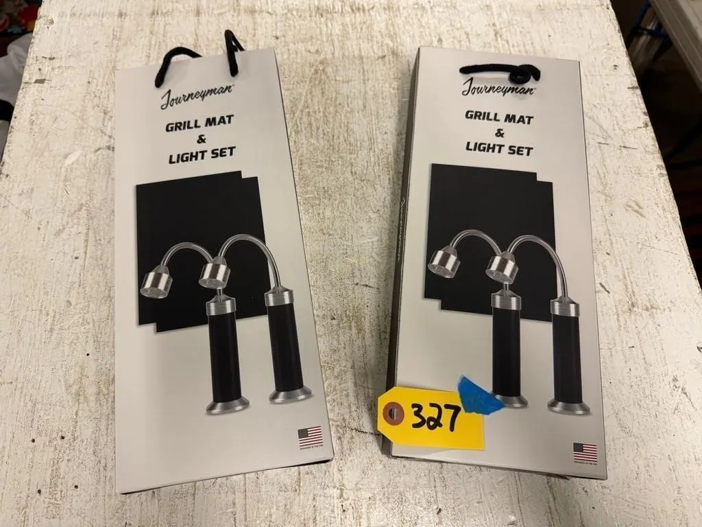 (2) Grill Mat & Light Set