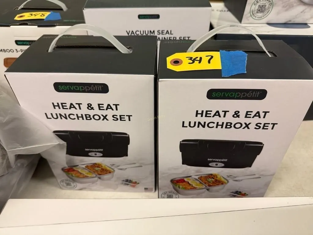 (2) Heat & Eat Lunchbox Sets