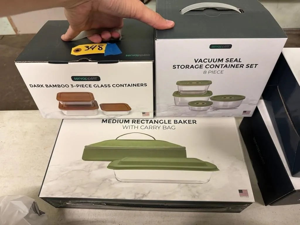 Baker, Glass Container & Vac Seal Set
