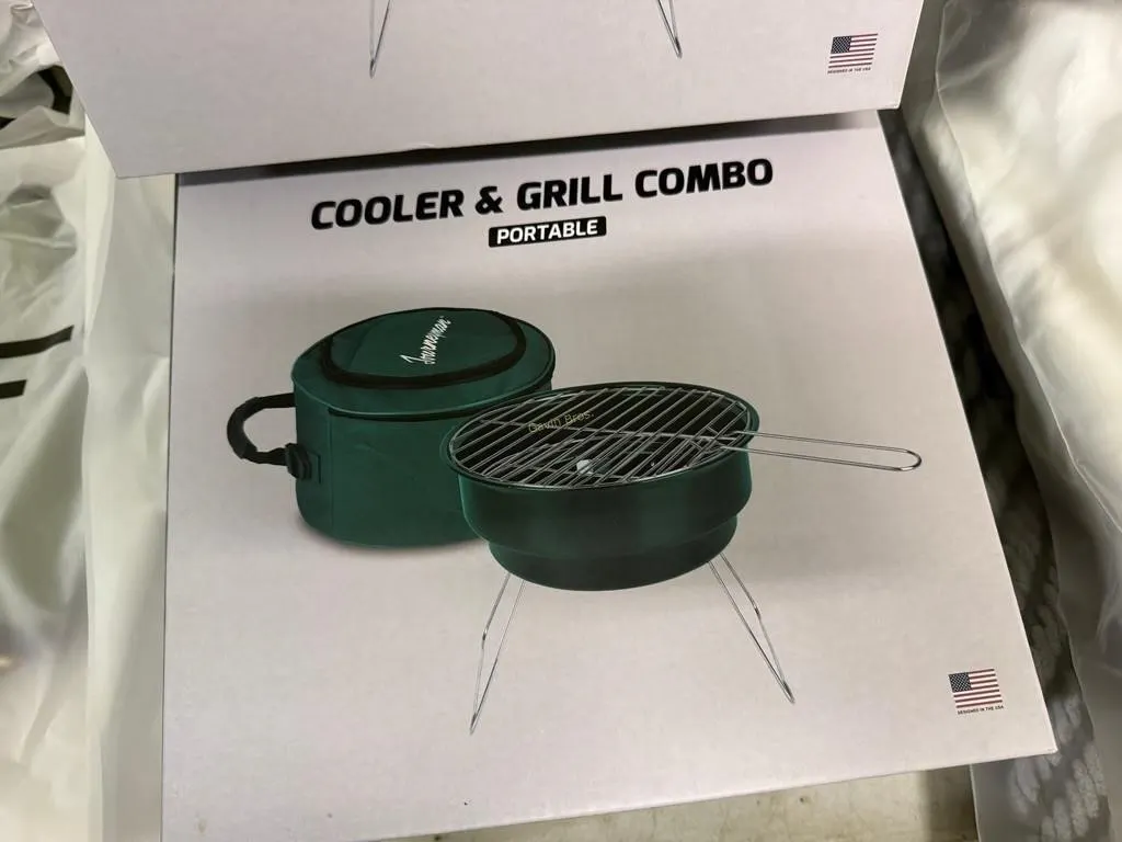 (2) Cooler & Grill Combo Sets