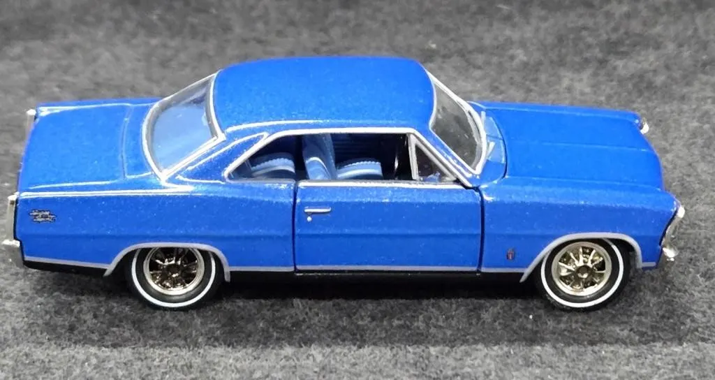 Metallic Blue 1:64 Scale Diecast Model of a
