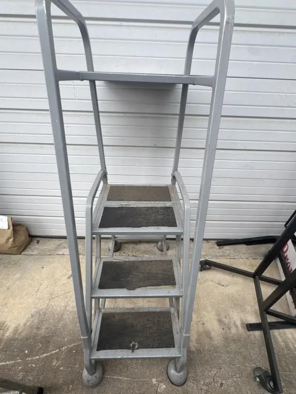 18"x57" Steel Rolling Safety Ladder