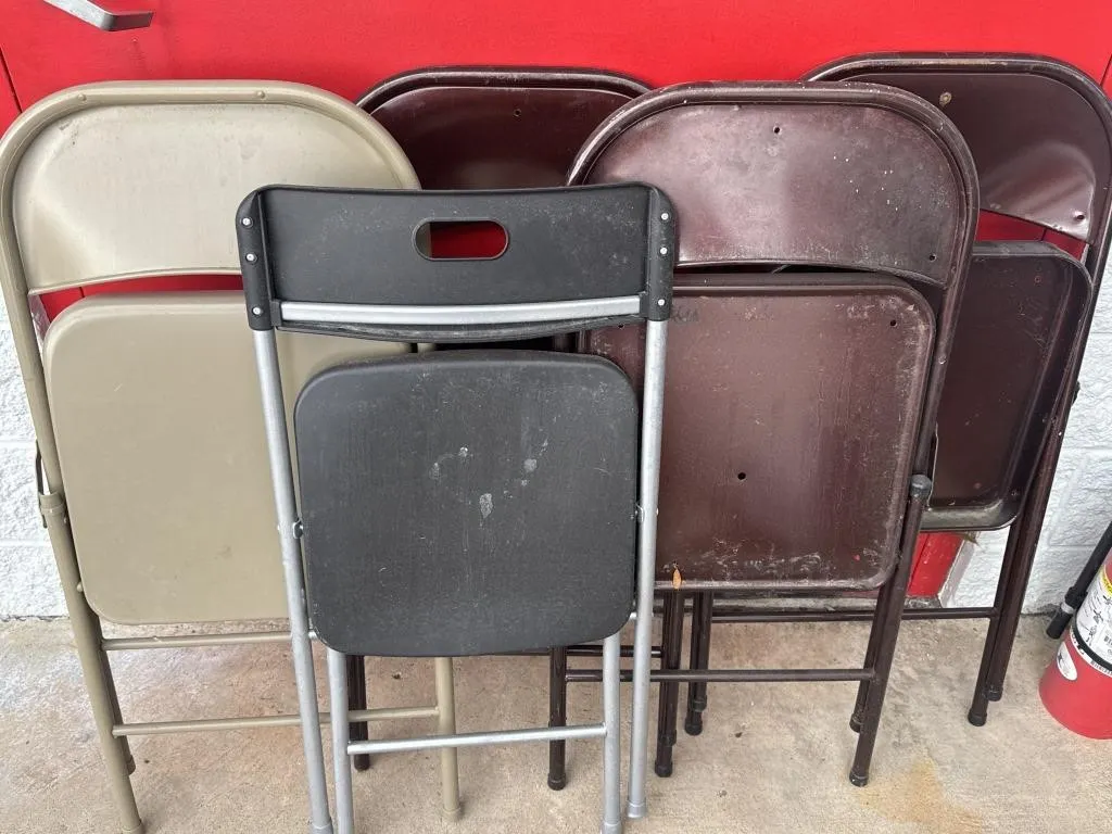 (4) Assorted Folding Chairs