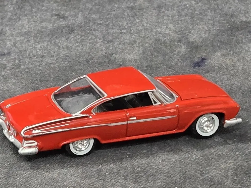 1:64 Scale Diecast Model of a Red 1961 Dodge D
