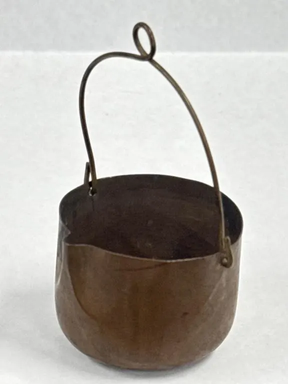 VTG Small Primitive Copper Pouring Pot W/a