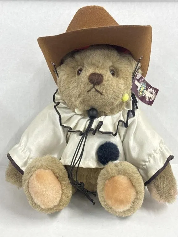 1982 GUND 18" Teddy Bear BIALOSKY Clown OLD TUSH