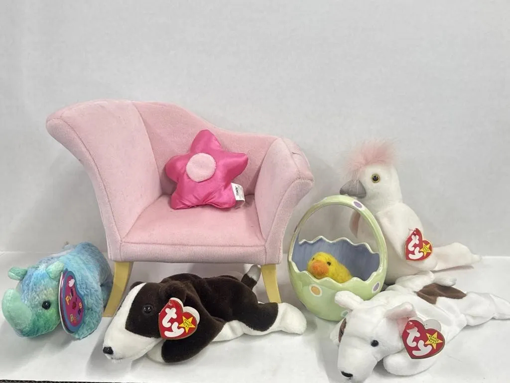 Battat 8.5� Tall Pink Upholstered Doll Armchair