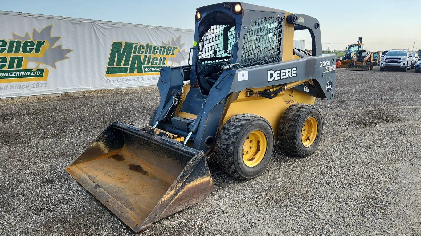 SELL IN OCTOBER 2011 John Deere 326D Rubber Tired Skid Steer