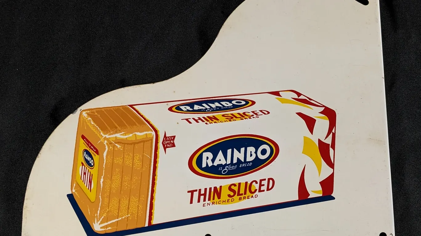 RAINBOW BREAD SCREEN DOOR CORNER SIGN
