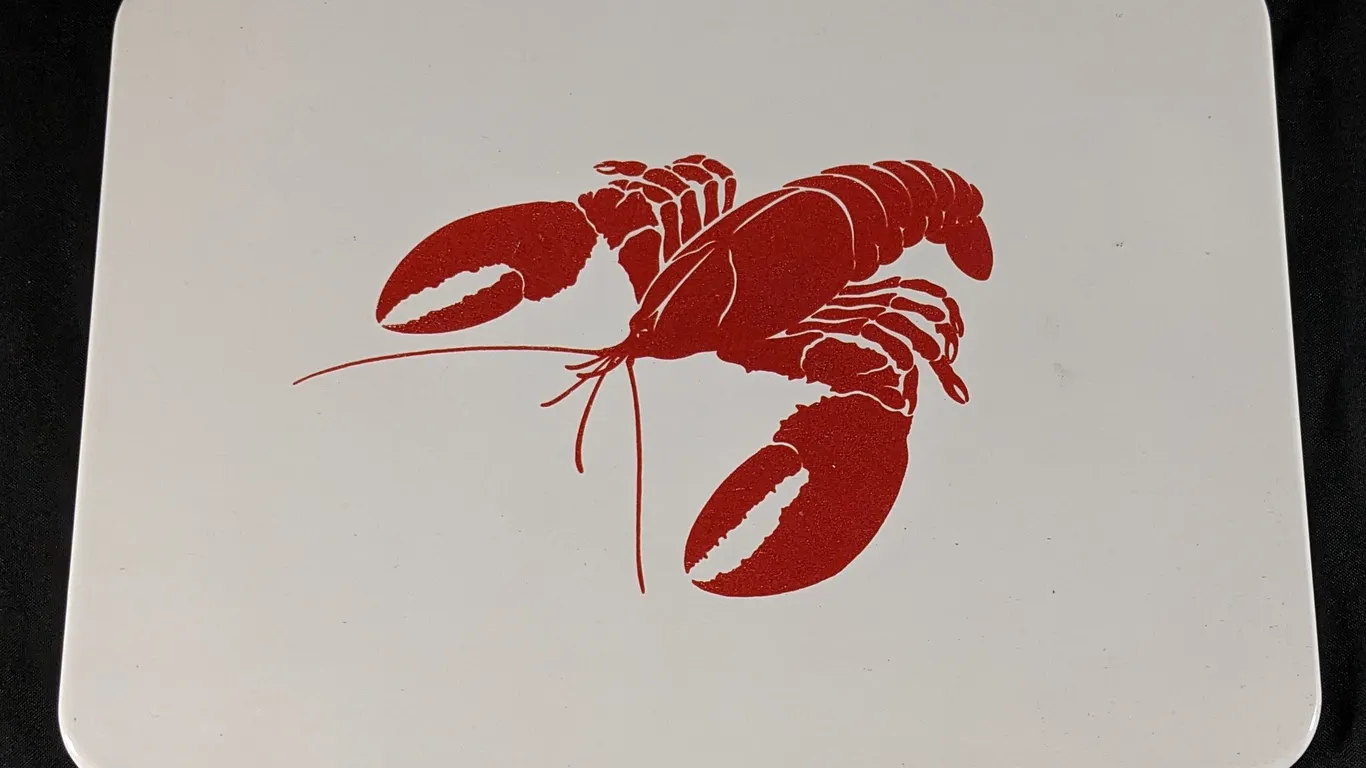 PORCELAIN LOBSTER SIGN