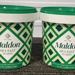 *NEW* 2 Maldon Sea Salt Flakes 1.25 lb - Best By: 8/2030