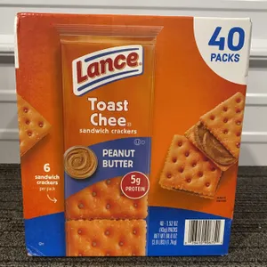 *NEW* Lance Toast Chee Peanut Butter, Sandwich Crackers 40 packs of 6 - Best By:  9/2026