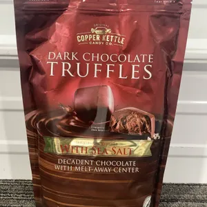 *NEW*  Copper Kettle Candy Company Dark Chocolate Truffles with Sea Salt 16 oz - Best By: 3/2027