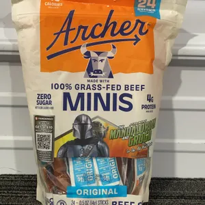 *NEW*  Country Archer Original Mini Grass-Fed Beef Sticks, 24 Sticks - Best By: 4/29/27
