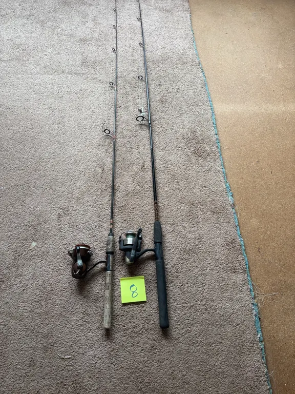 Shakespeare Ugly Stik Rod and Unbranded Spinning Rod (2 Rods)