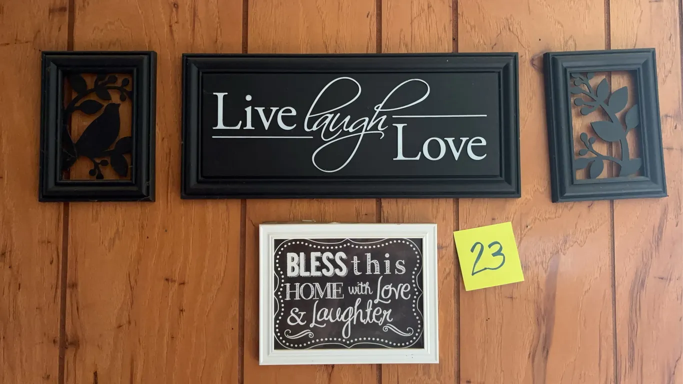 Framed Wall Décor (4 Pieces)