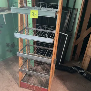 Wood-Framed Wire Display Rack - "Homemade Goodness" - Spigot Handle Board Included
