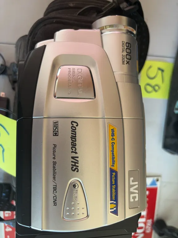 JVC Compact VHS-C Camcorder with Case and Accessories