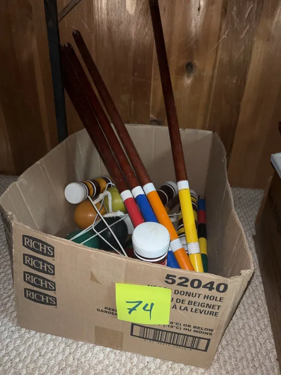 Vintage Wooden Croquet Set