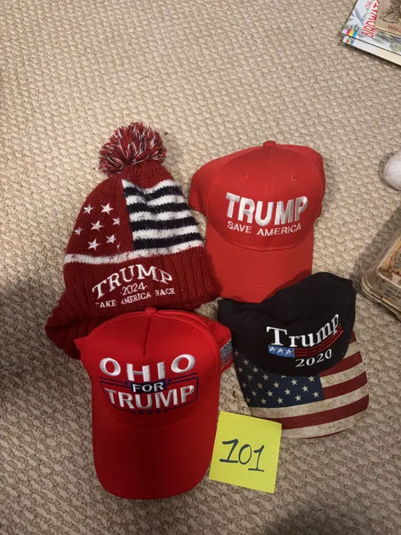 Trump Campaign Hats and Beanie (4 Pieces)