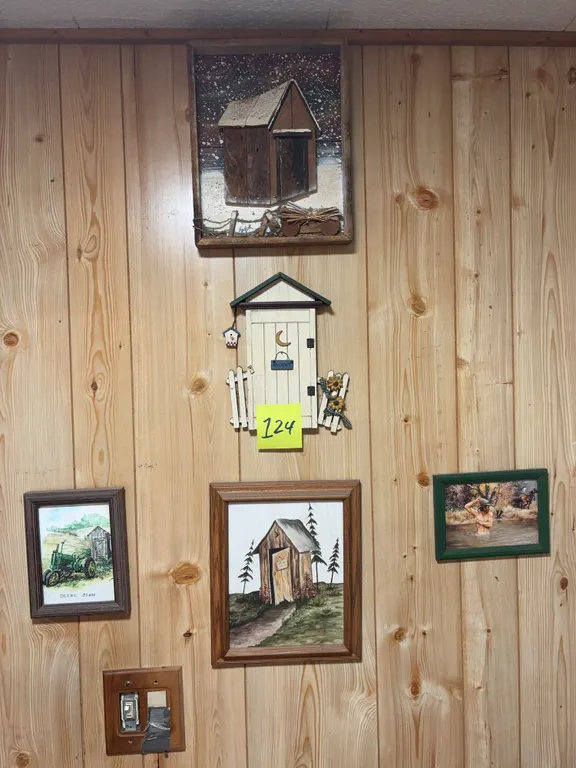 Outhouse and Country-Themed Wall Art Grouping