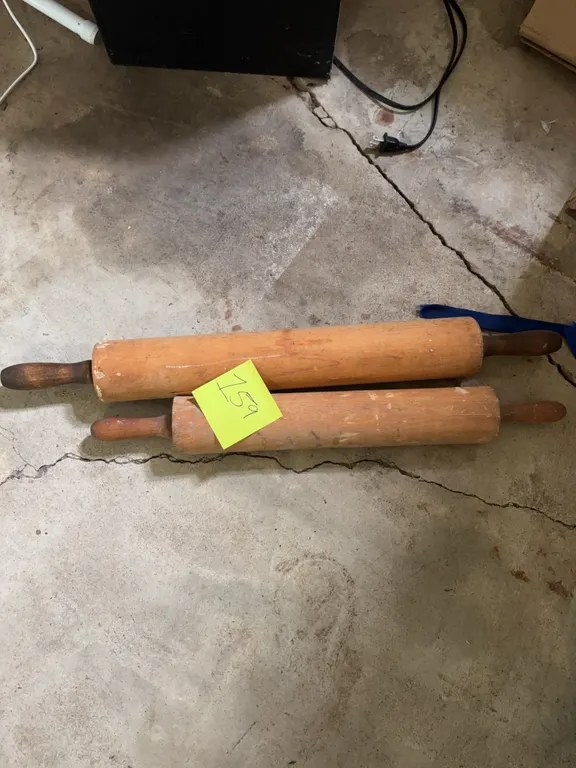 Two Wood Rolling Pins