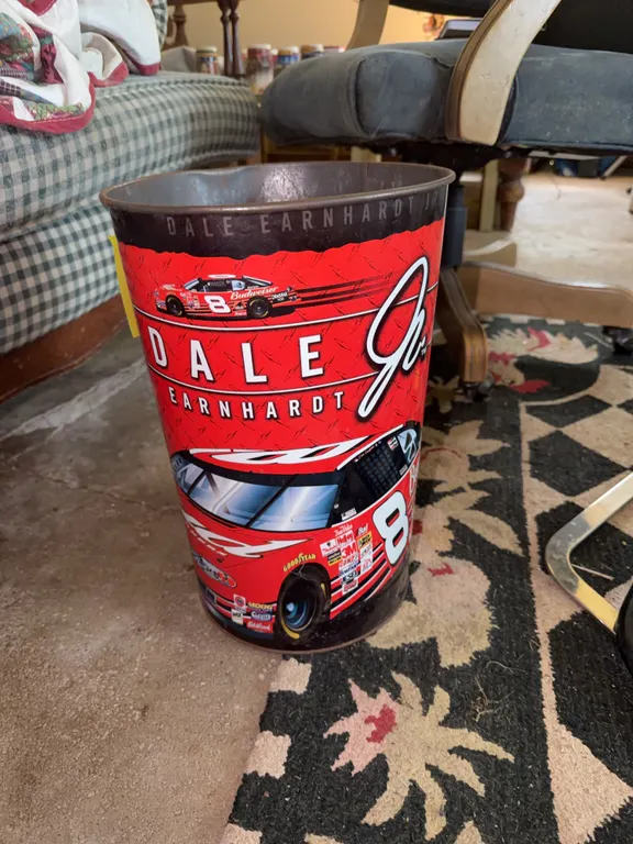 Dale Earnhardt Jr. NASCAR Metal Wastebasket