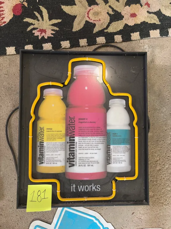 Vitamin Water Neon Sign