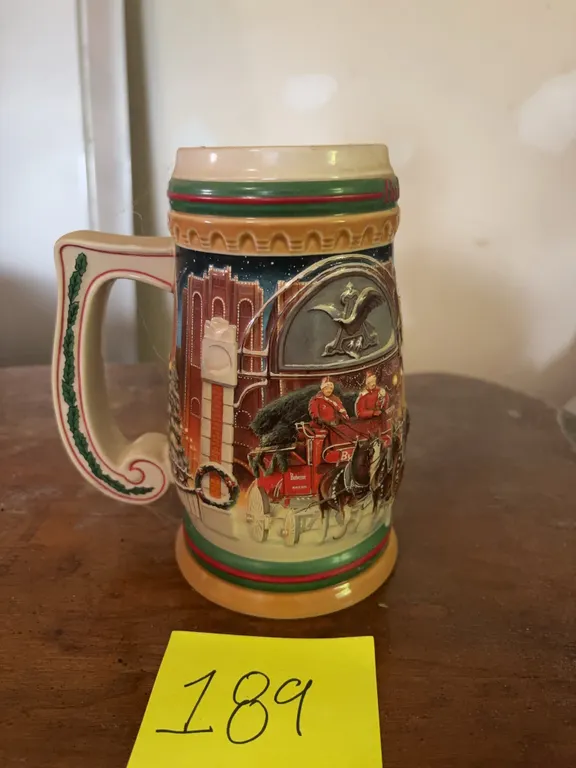 1997 Budweiser "Home For The Holidays" Holiday Stein