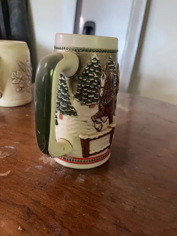Budweiser "Covered Bridge" Holiday Stein