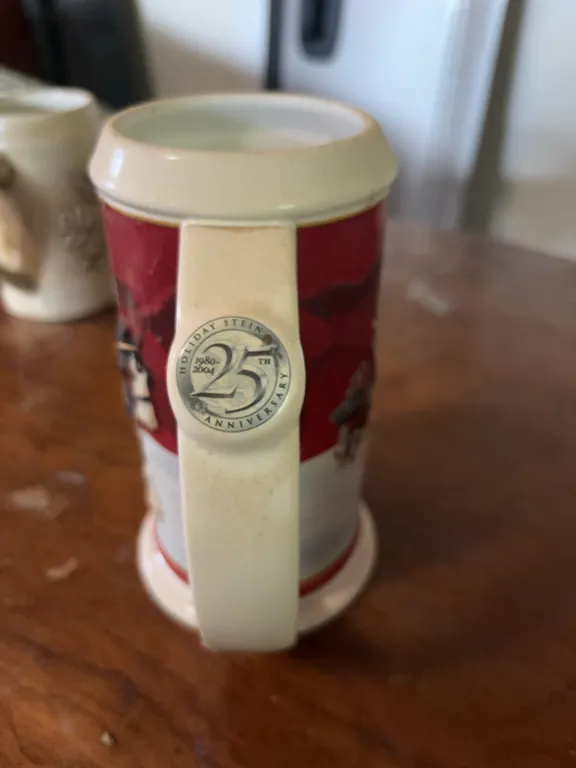 2004 Budweiser 25th Anniversary Holiday Stein