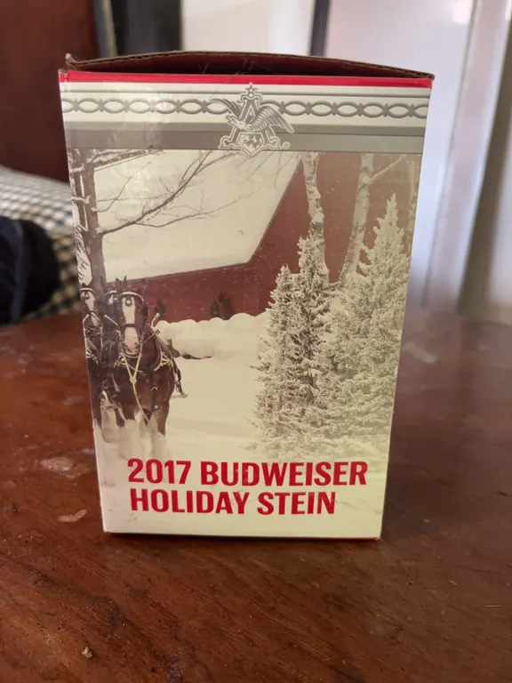 2017 Budweiser Holiday Stein - Holiday Retreat, 38th Anniversary Edition
