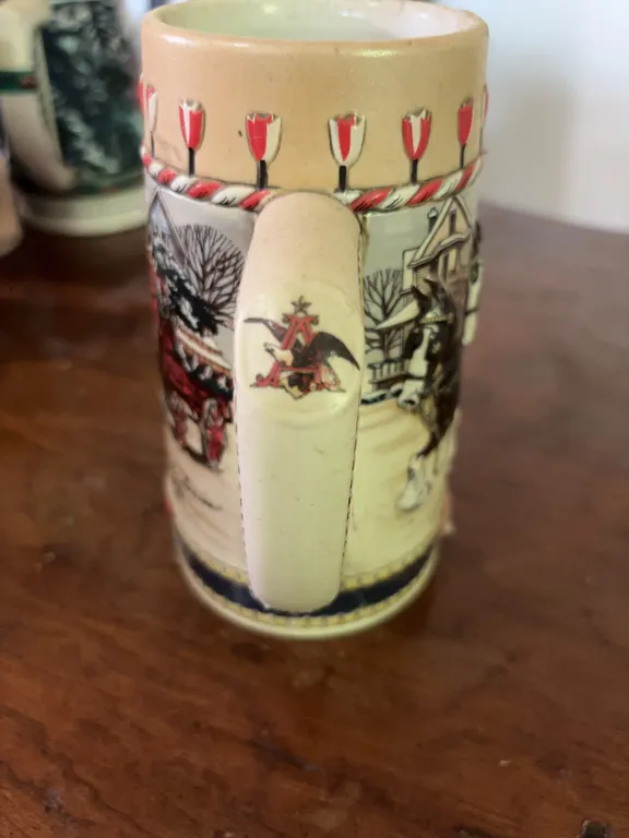 B Series Budweiser Holiday Stein