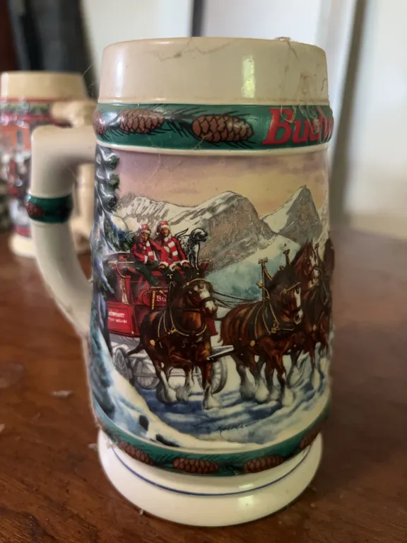 1993 Budweiser Holiday Stein - Special Delivery
