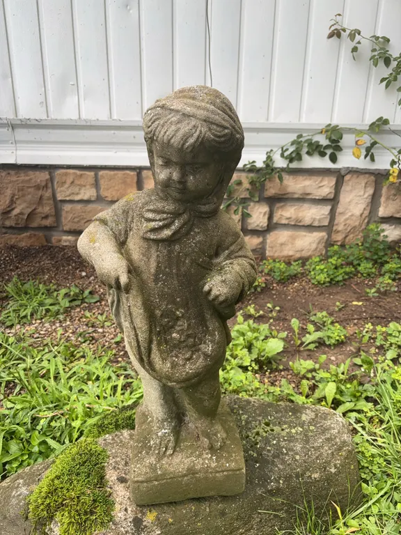 Child Stone Statue