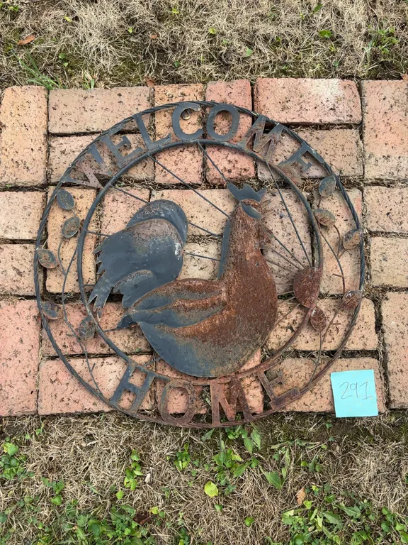 Welcome Home Metal Sign