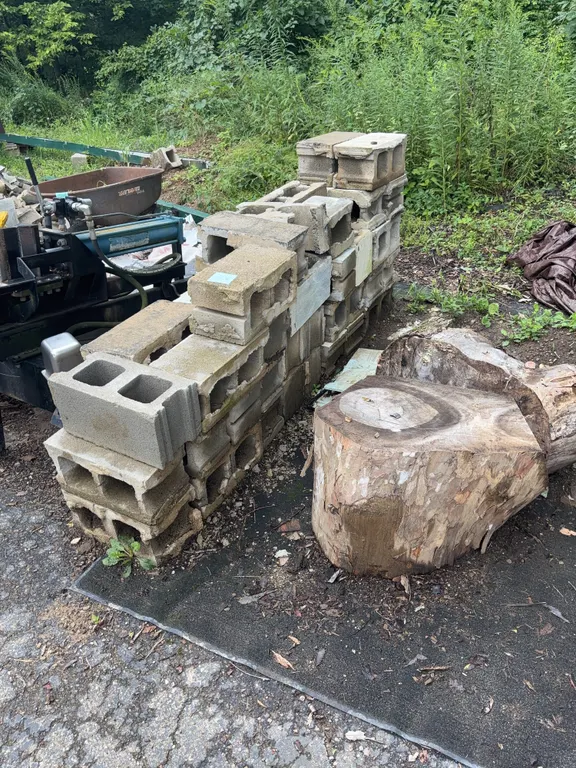 Pile of Cinderblocks