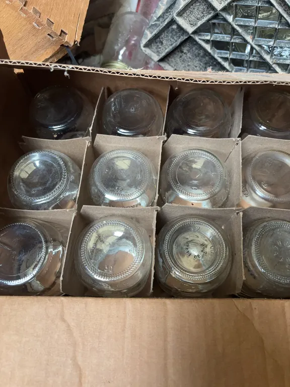 Mason Jar Lot Various Sizes Some With Lids