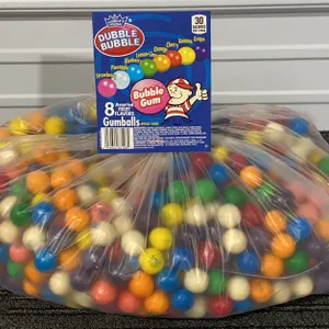 *NEW* Dubble Bubble Assorted Gumballs Bulk Bag - Best By: Not Visible