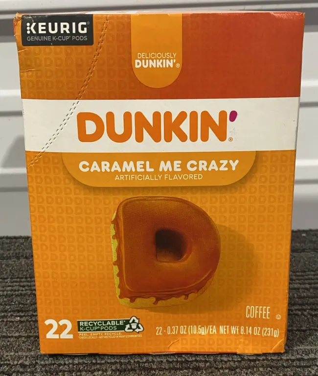 *NEW* Dunkin' Caramel Me Crazy Coffee K-Cup, 22 Pods - Best By 2/2027