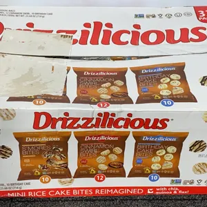 *NEW* Drizzilicious Mini Rice Cake Bites Variety Pack, 32 Count - Best By: 2/18/2027
