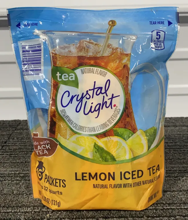*NEW* Crystal Light Lemon Iced Tea, 16 Pitcher Packets - Best By: 12/2027