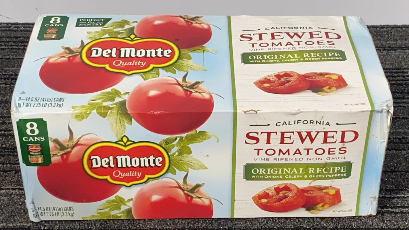 *NEW* Del Monte Stewed Tomatoes, 8 Cans - Best By: 5/2027