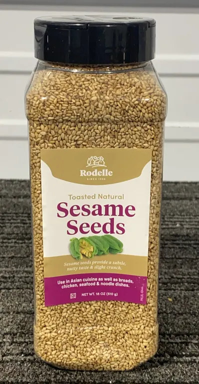 *NEW* Rodelle Toasted Natural Sesame Seeds, 18 OZ - Best By: 1/2028