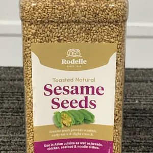 *NEW* Rodelle Toasted Natural Sesame Seeds, 18 OZ - Best By: 1/2028