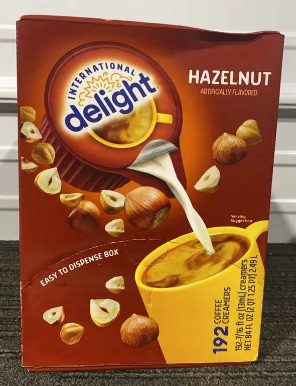 *NEW* International Delight Hazelnut Coffee Creamer Singles, 192 ct - Best 10/25/2026